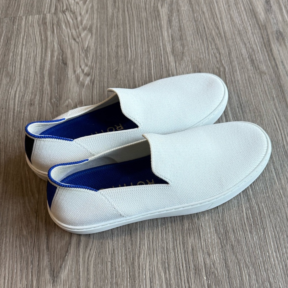Rothy's White and Blue Women's Sneakers